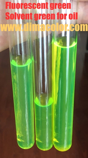 Tintes plásticos solventes amarillos fluorescentes de la cera del aceite del verde 5 solventes 8g